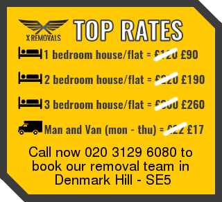 Removal rates forSE5 - Denmark Hill